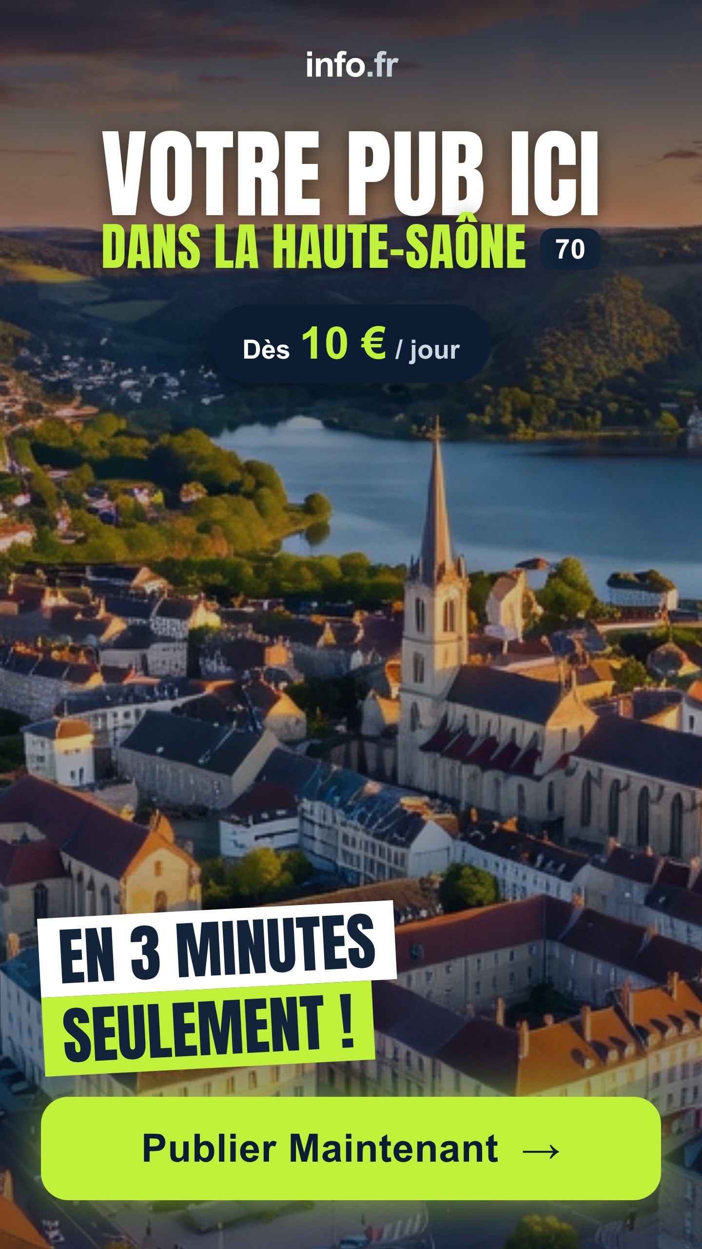 Diffusez votre publicité sur info.fr