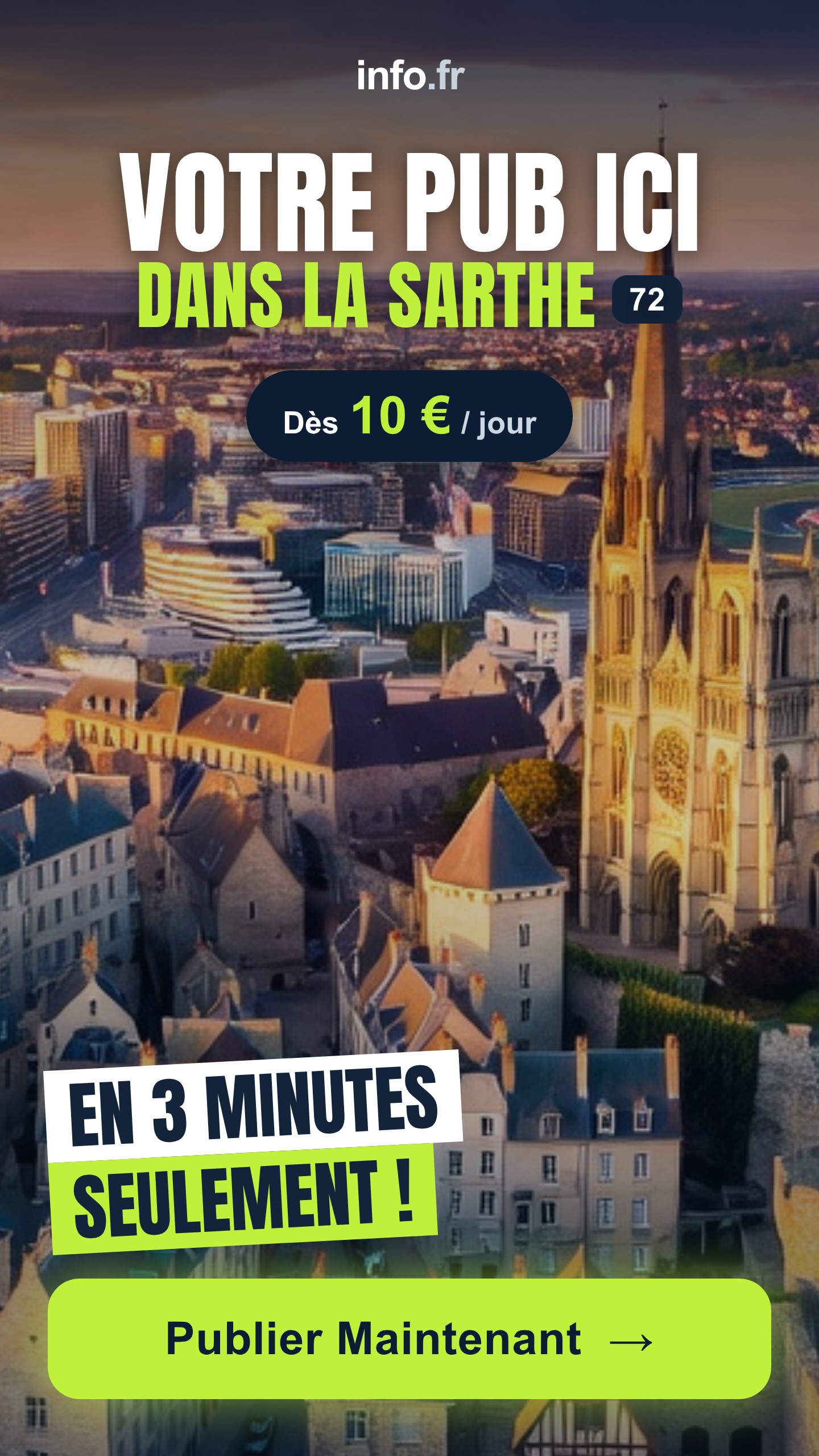 Diffusez votre publicité sur info.fr