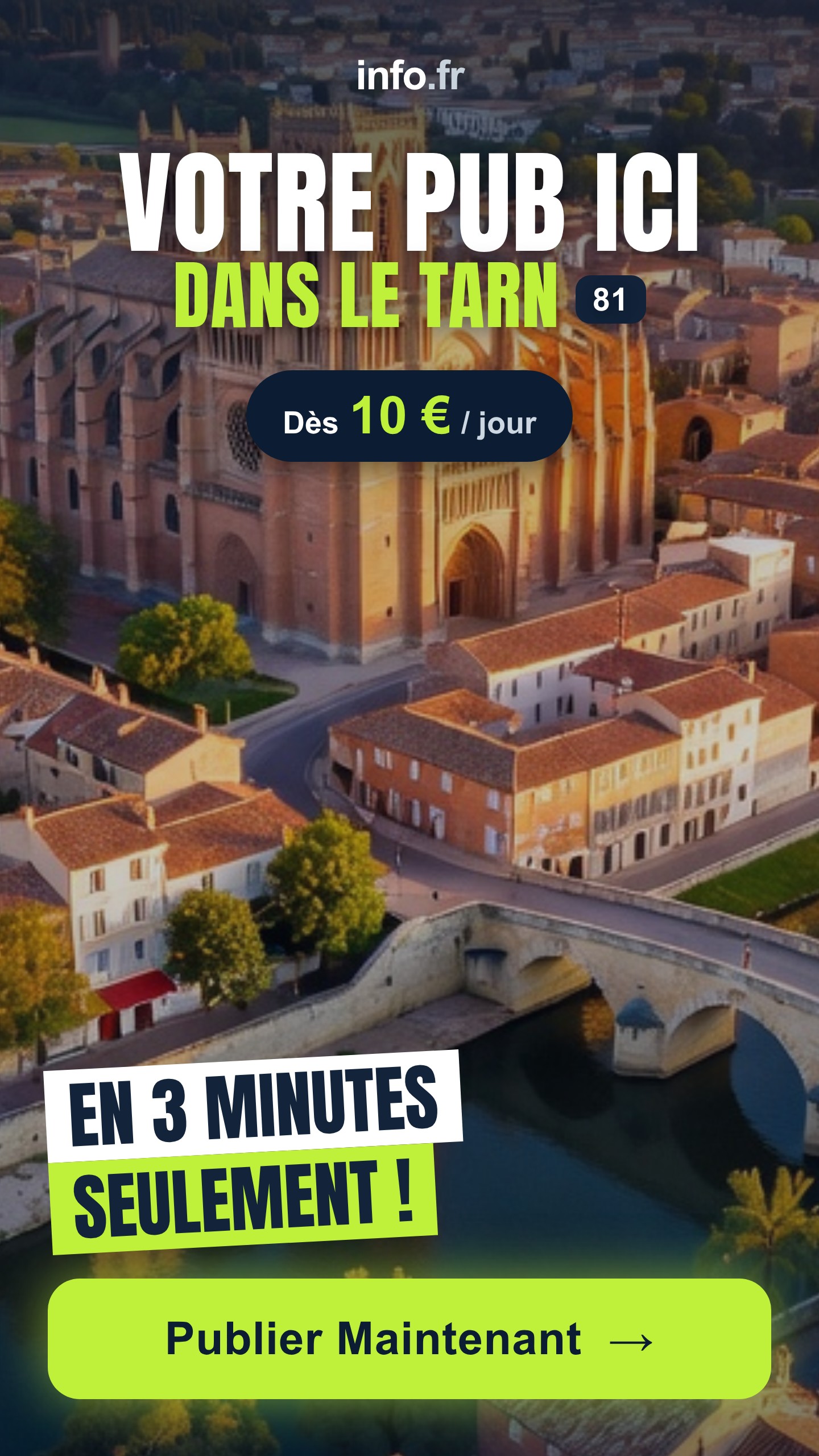 Diffusez votre publicité sur info.fr