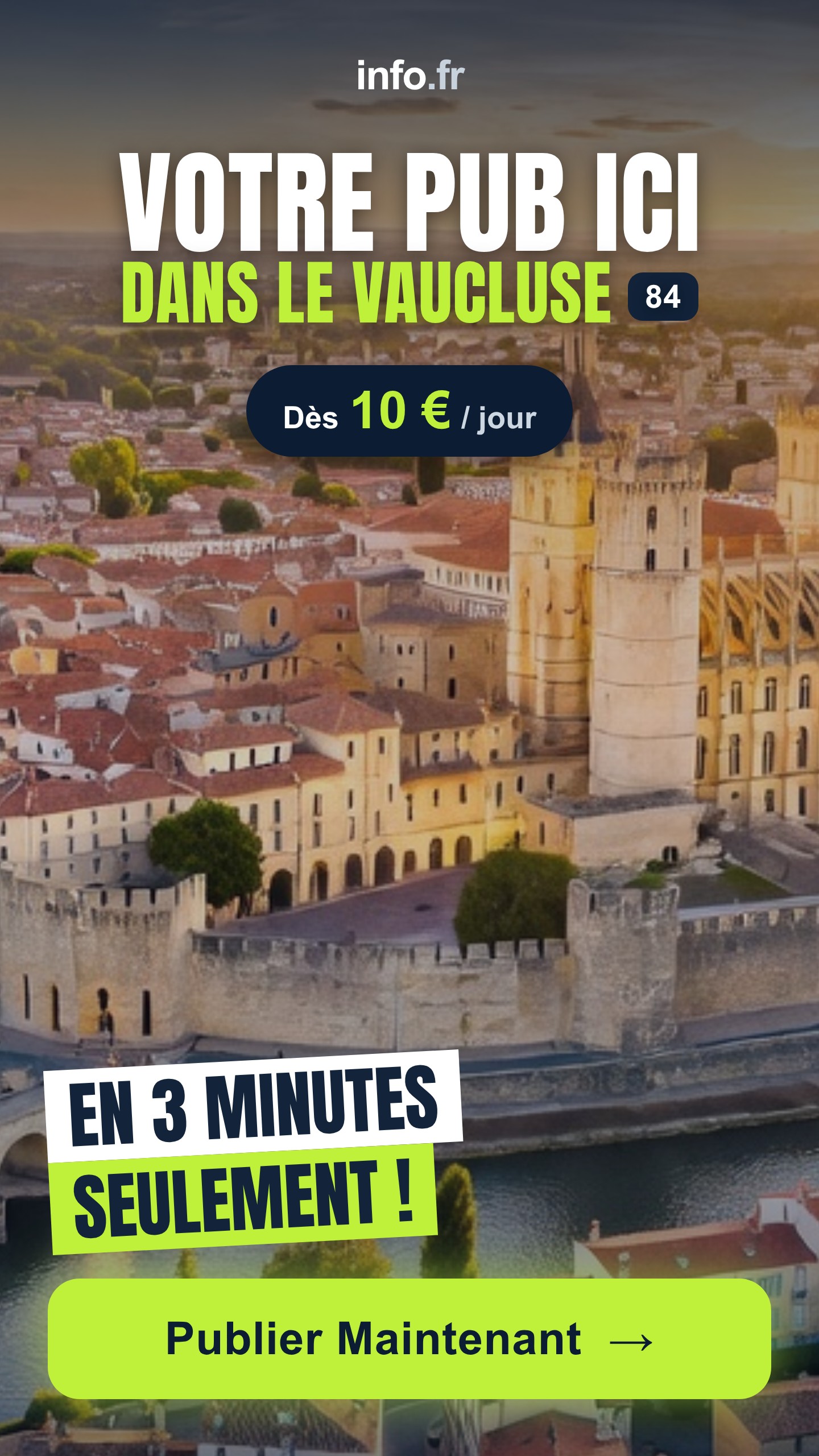 Diffusez votre publicité sur info.fr