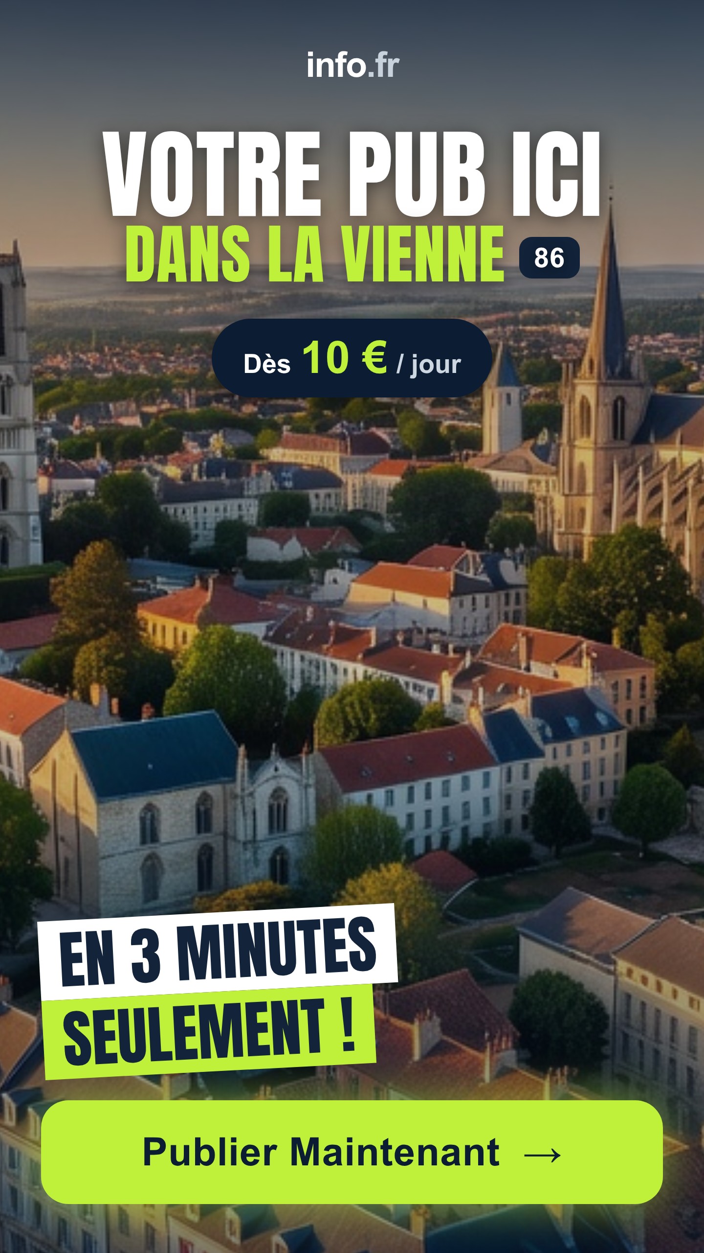 Diffusez votre publicité sur info.fr