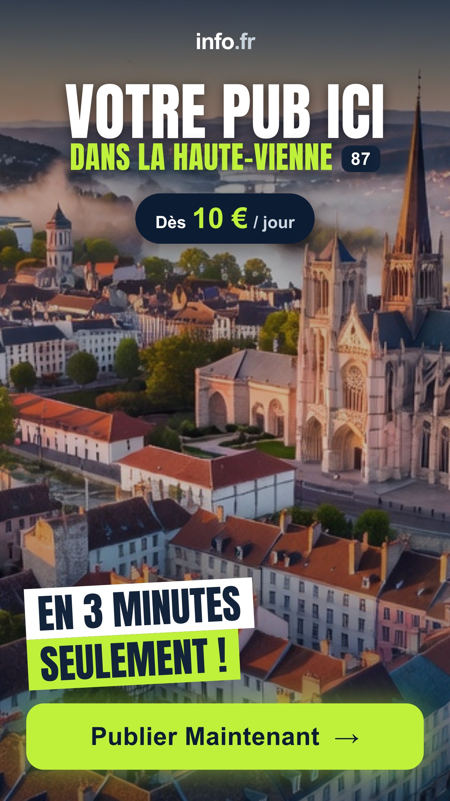 Diffusez votre publicité sur info.fr
