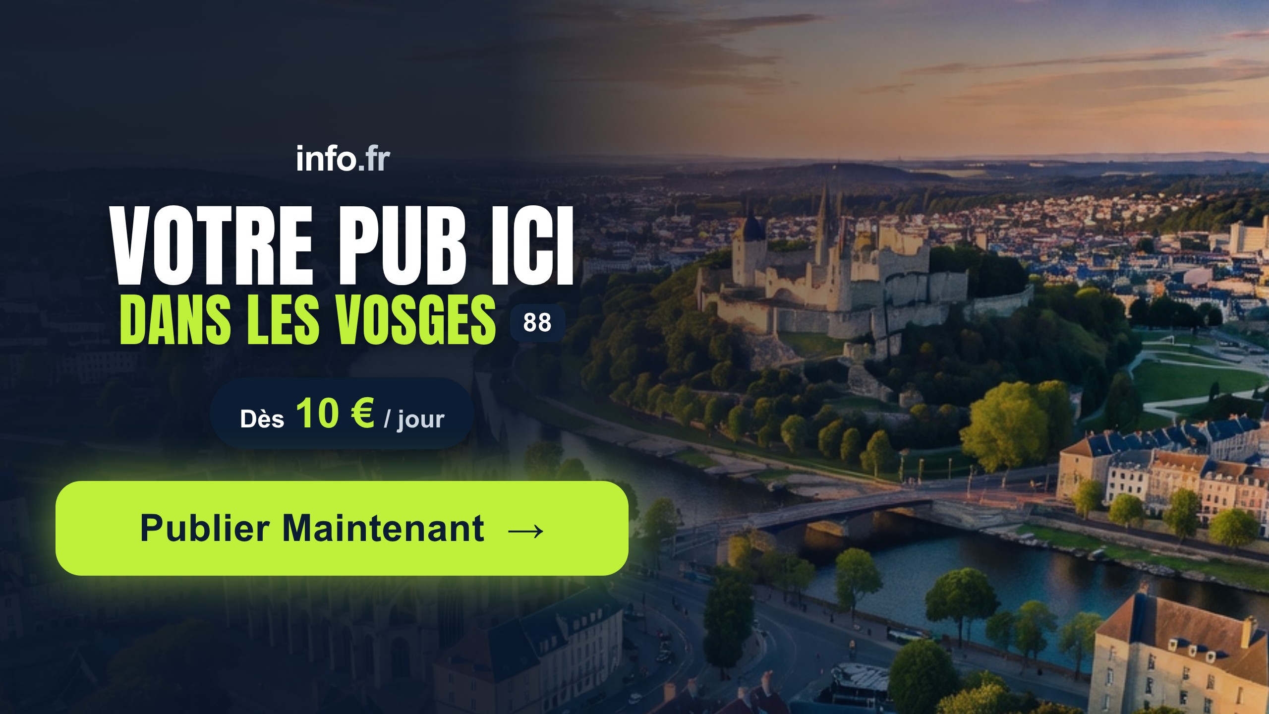 Diffusez votre publicité sur info.fr
