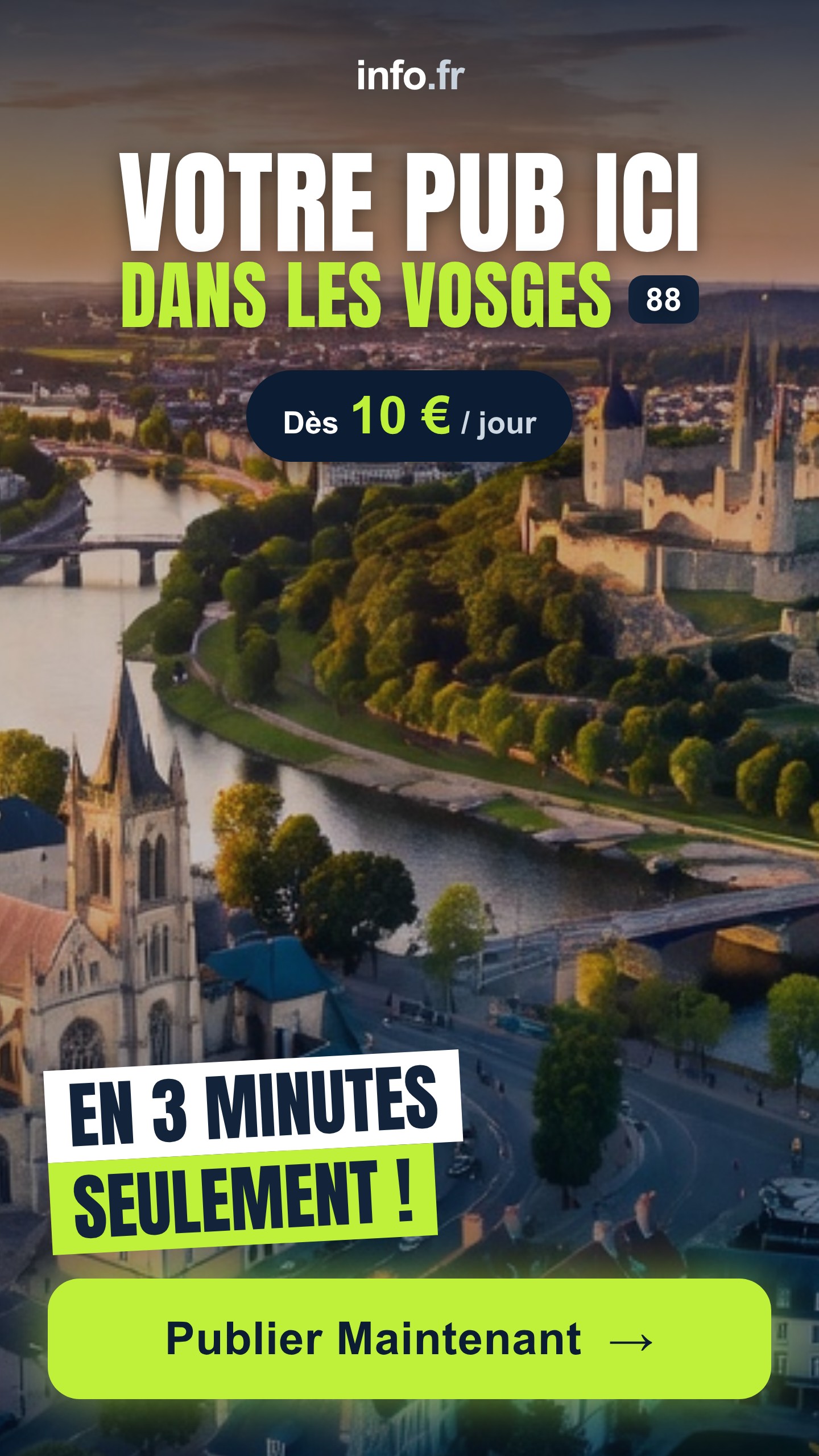 Diffusez votre publicité sur info.fr