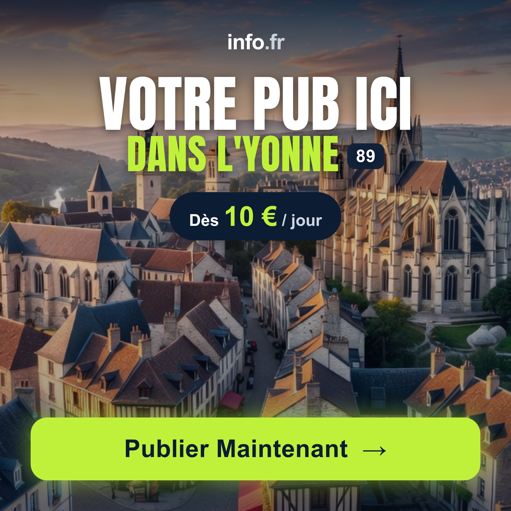Diffusez votre publicité sur info.fr