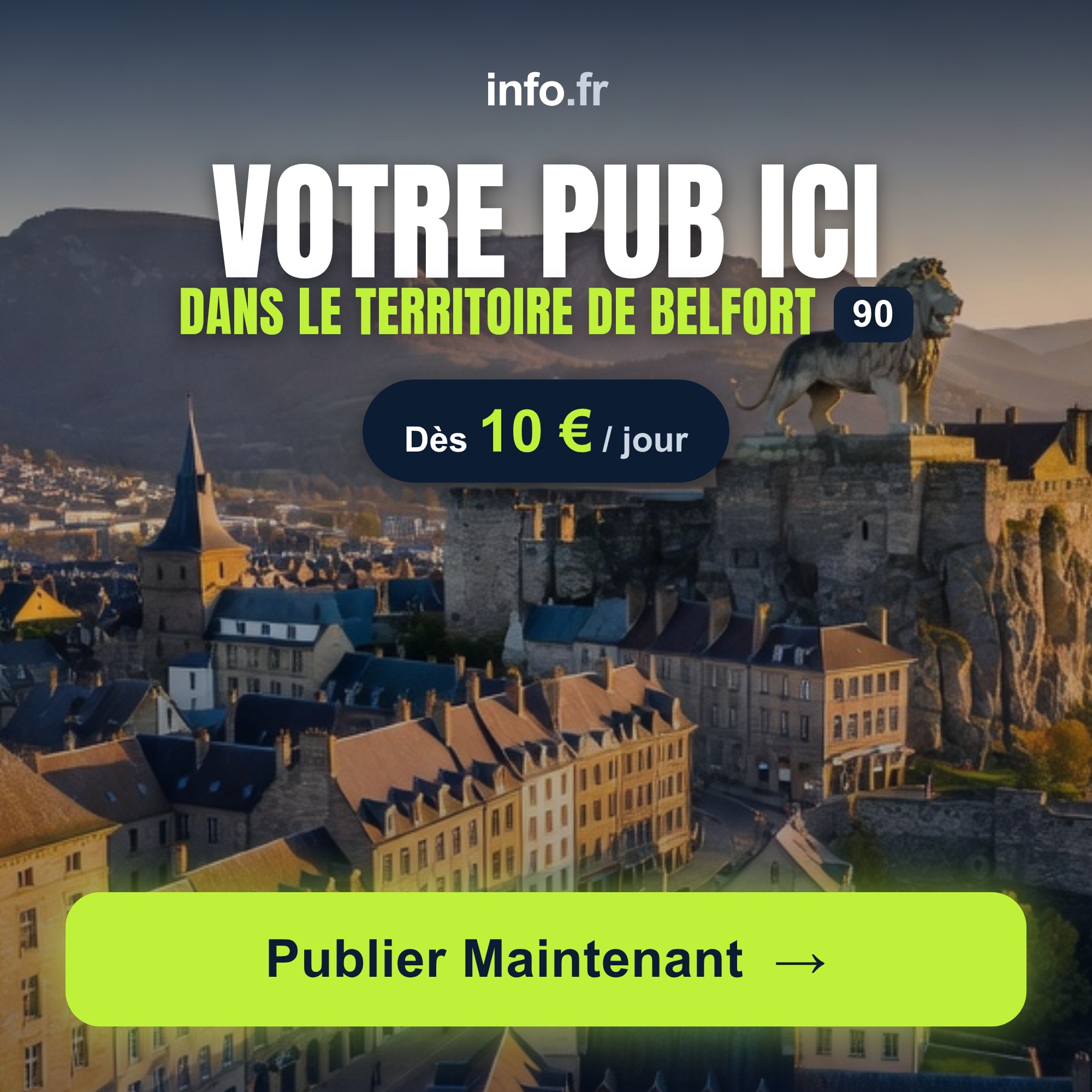Diffusez votre publicité sur info.fr