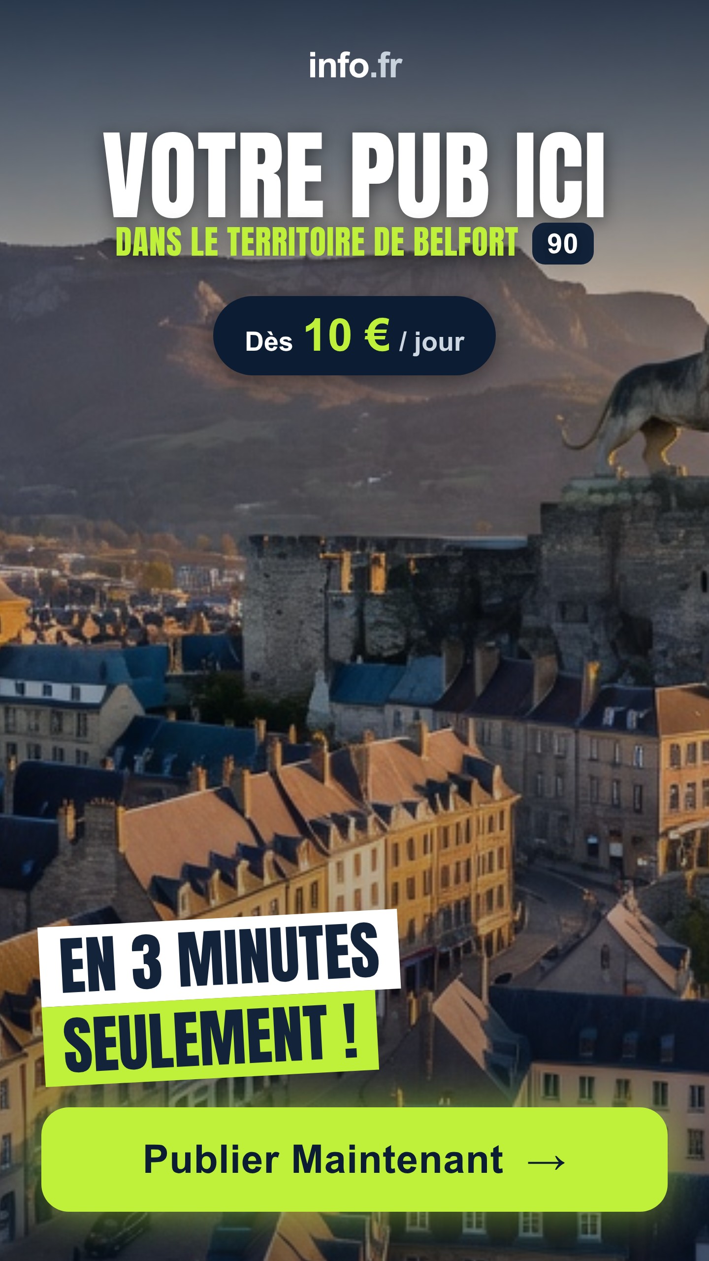 Diffusez votre publicité sur info.fr